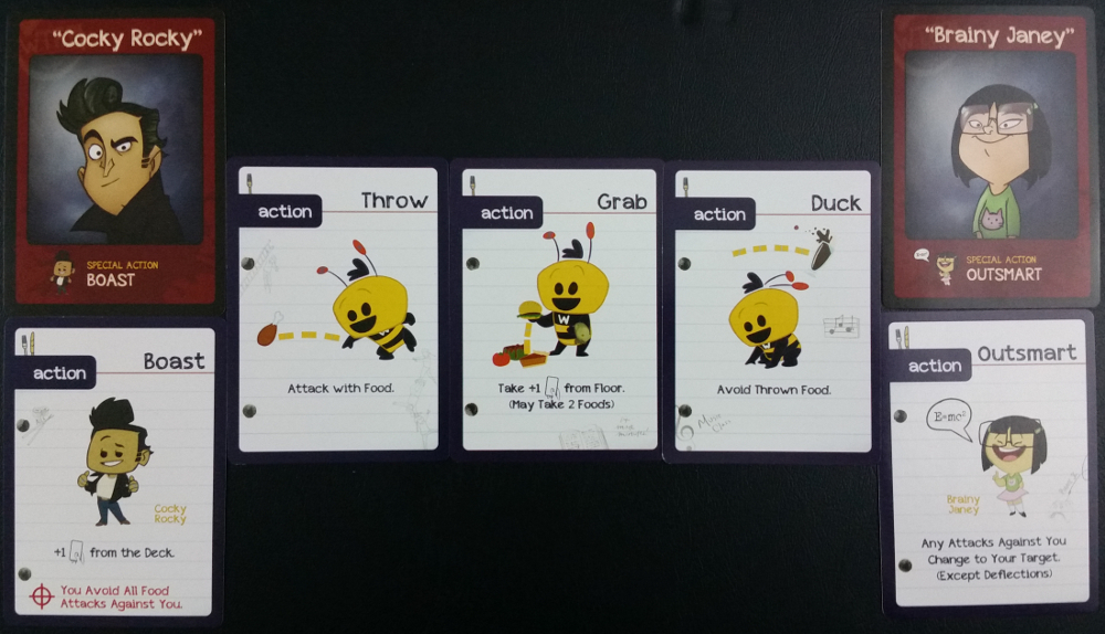 What The Food character and action cards