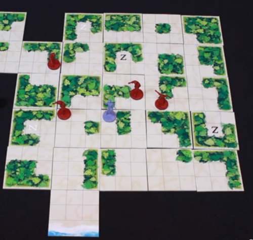 A fully revealed island map.  Prototype Shown